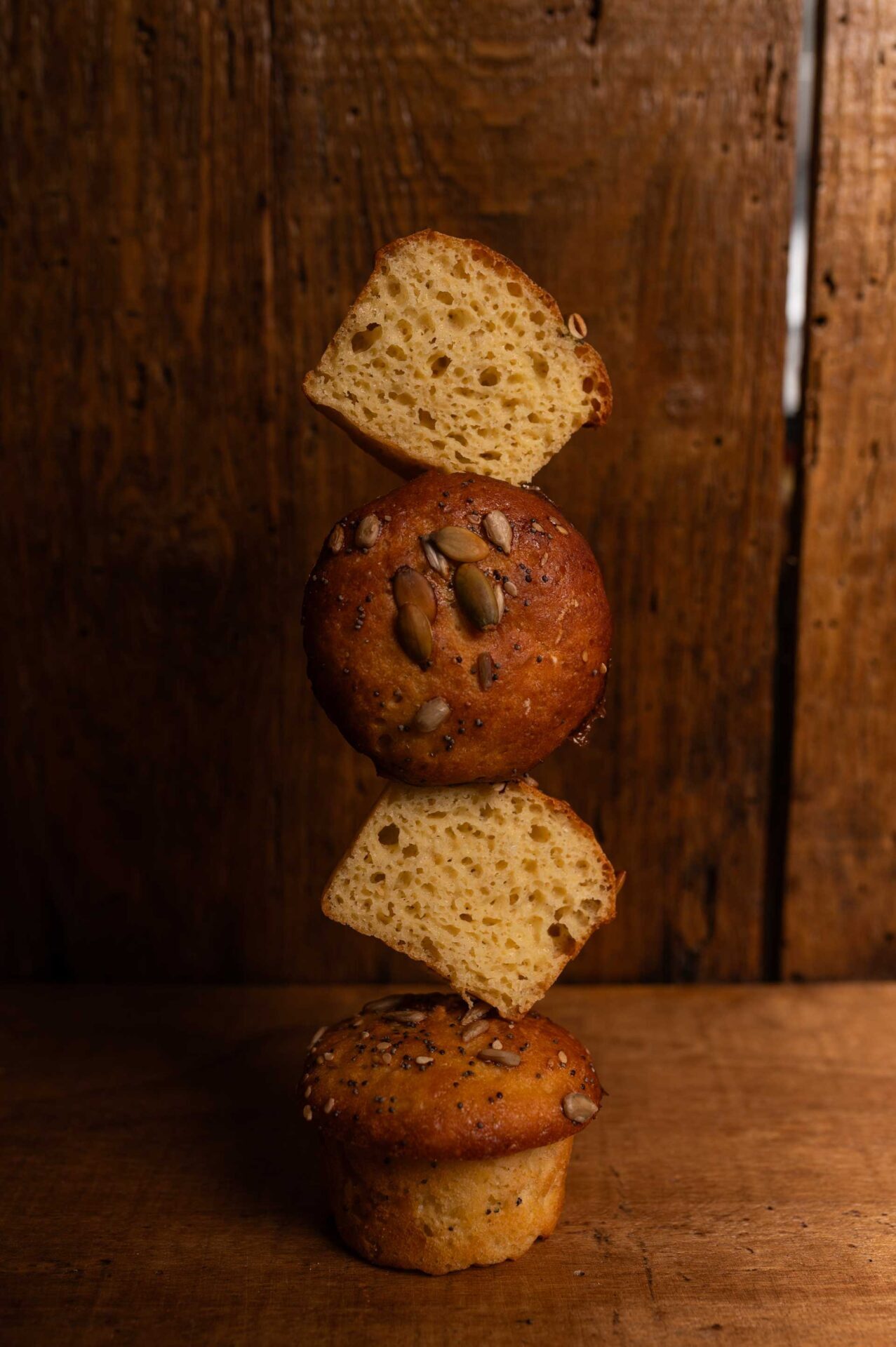 dettaglio macro panetteria muffin salati gluten free